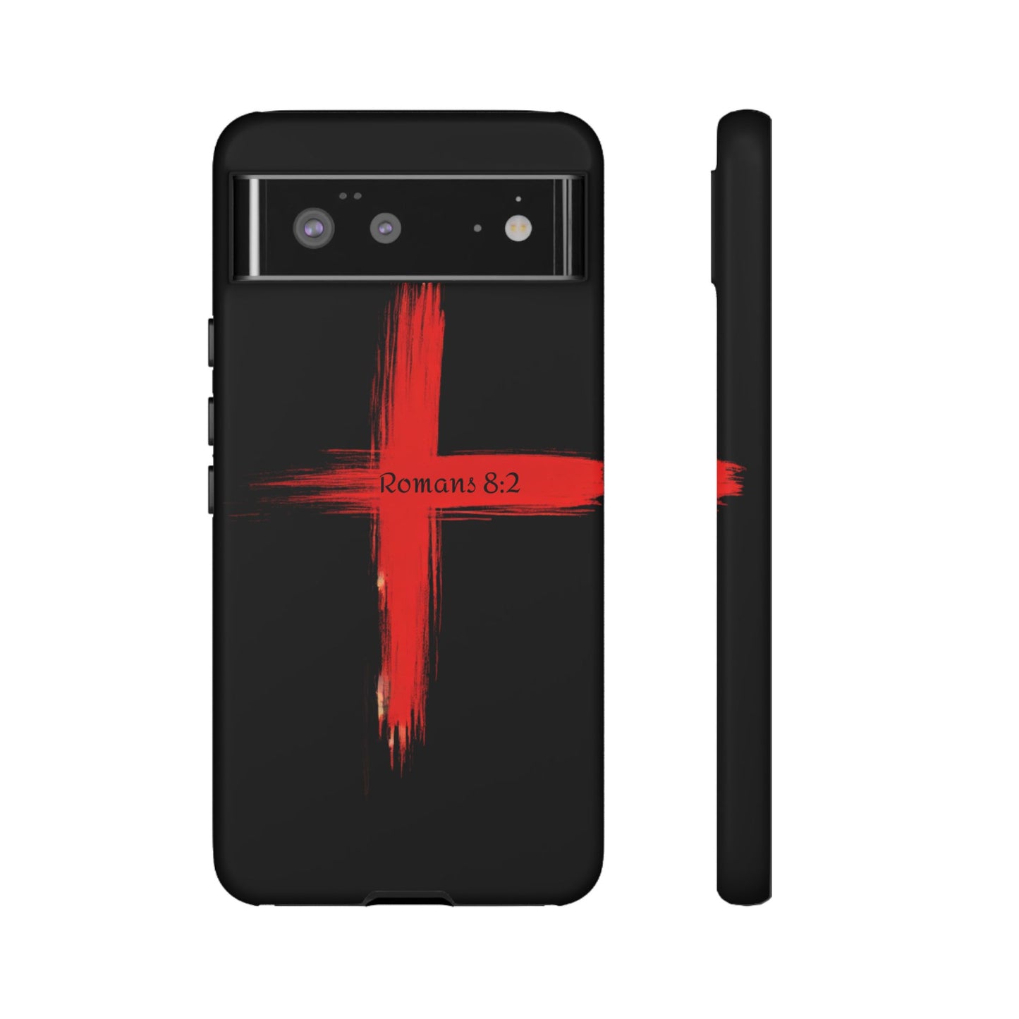 Christianity-Inspired Tough Phone Case, Gift for Brother or Sister, Stylish Religious Phone Cover, Cross Design, Romans 8:2, Unique [...]