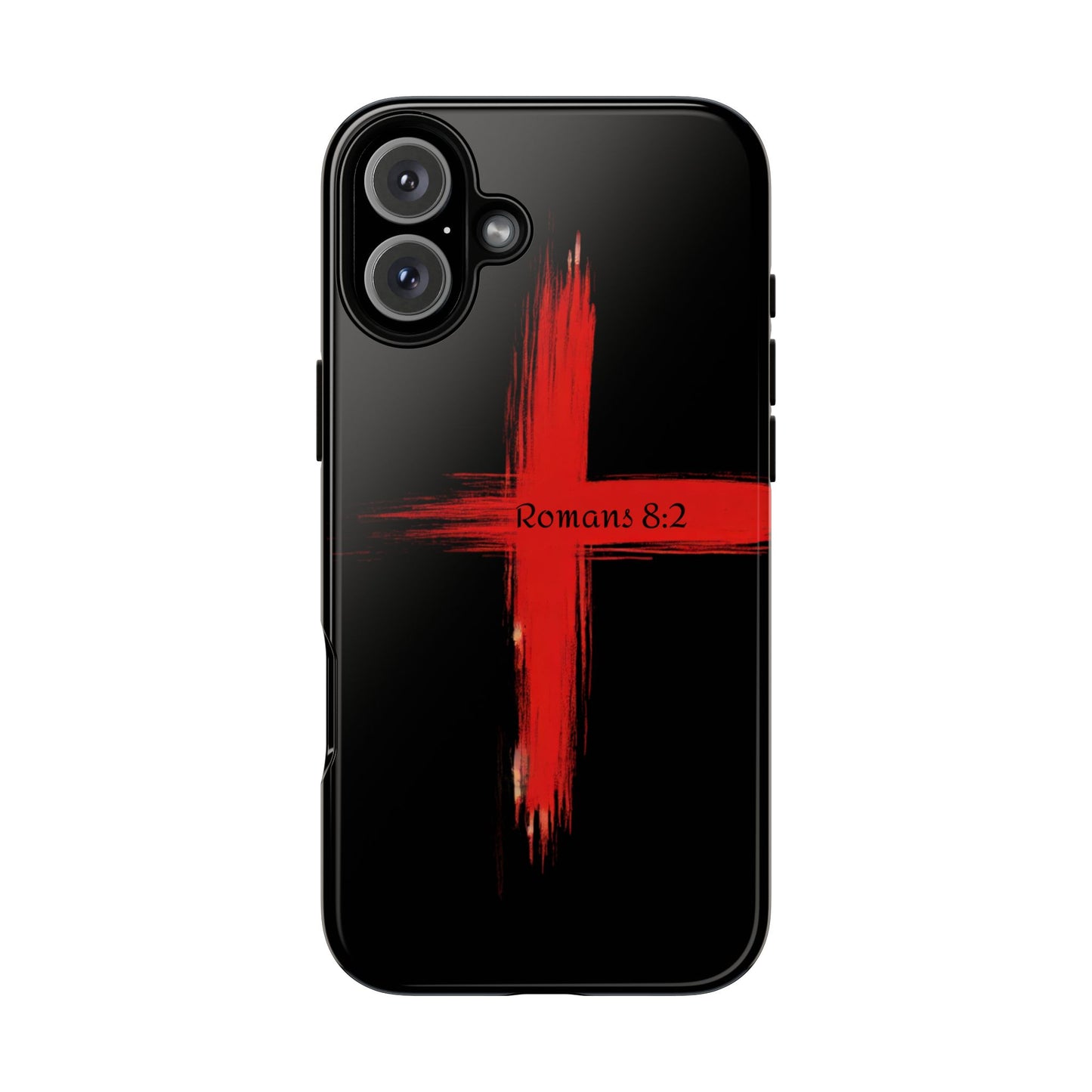 Christianity-Inspired Tough Phone Case, Gift for Brother or Sister, Stylish Religious Phone Cover, Cross Design, Romans 8:2, Unique [...]