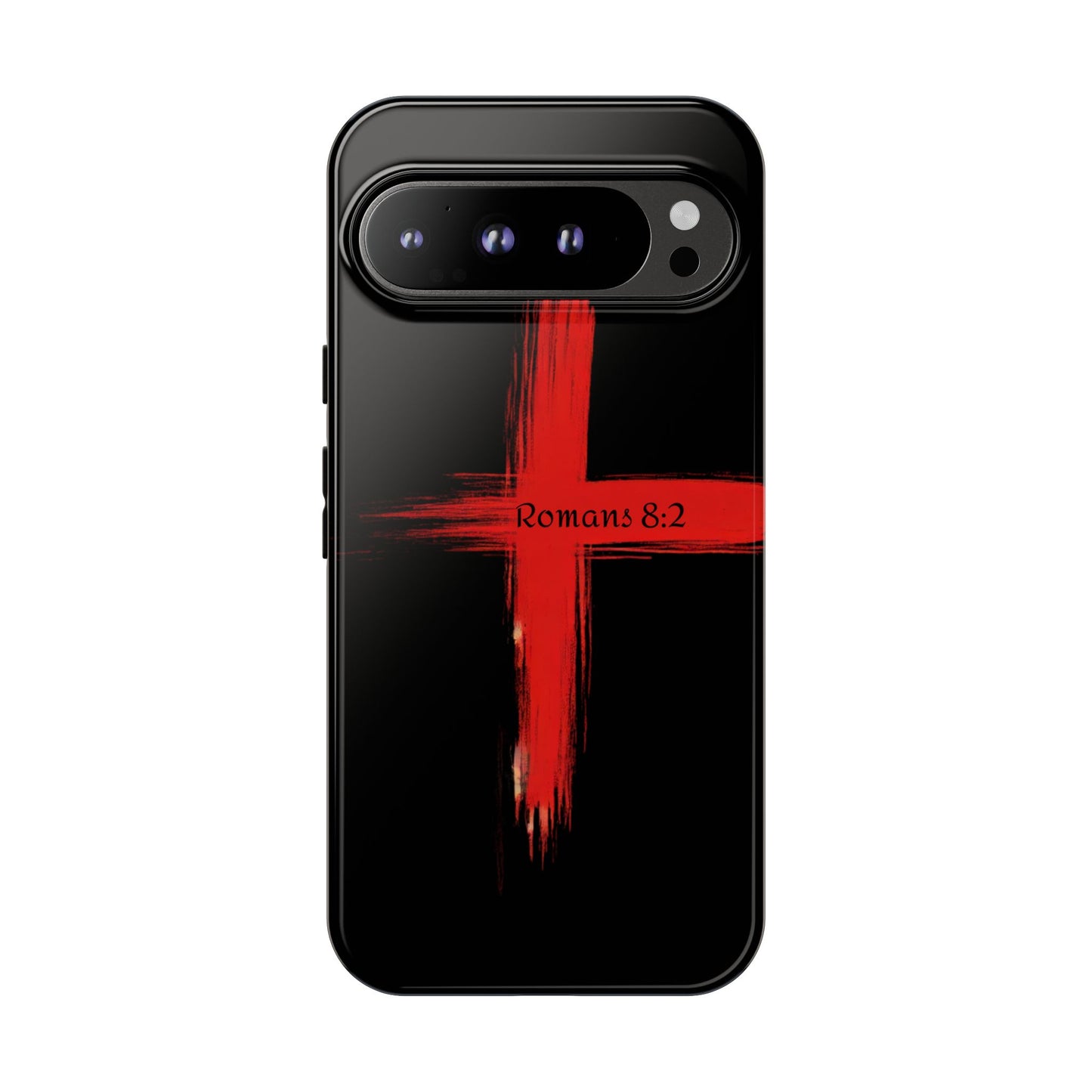 Christianity-Inspired Tough Phone Case, Gift for Brother or Sister, Stylish Religious Phone Cover, Cross Design, Romans 8:2, Unique [...]