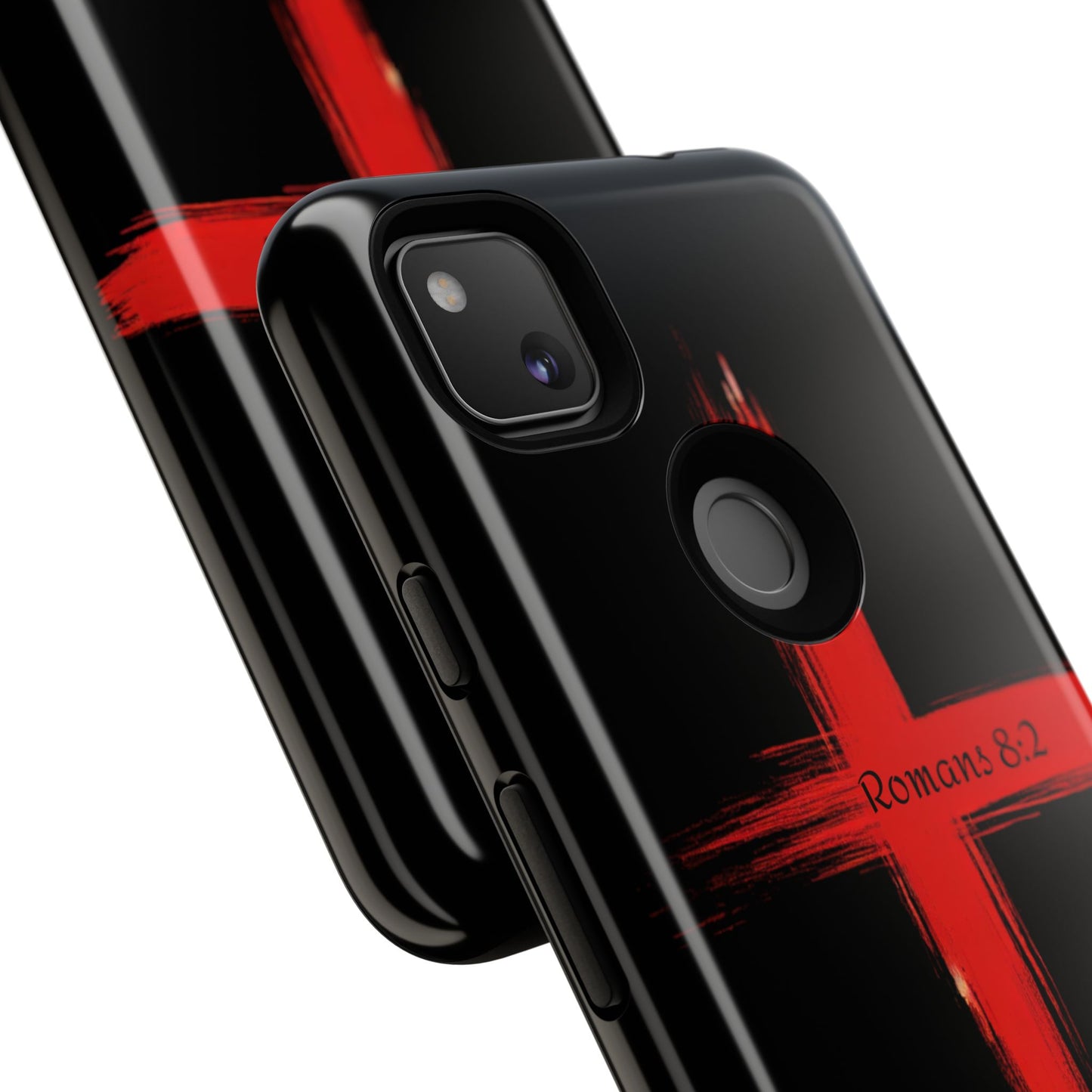 Christianity-Inspired Tough Phone Case, Gift for Brother or Sister, Stylish Religious Phone Cover, Cross Design, Romans 8:2, Unique [...]