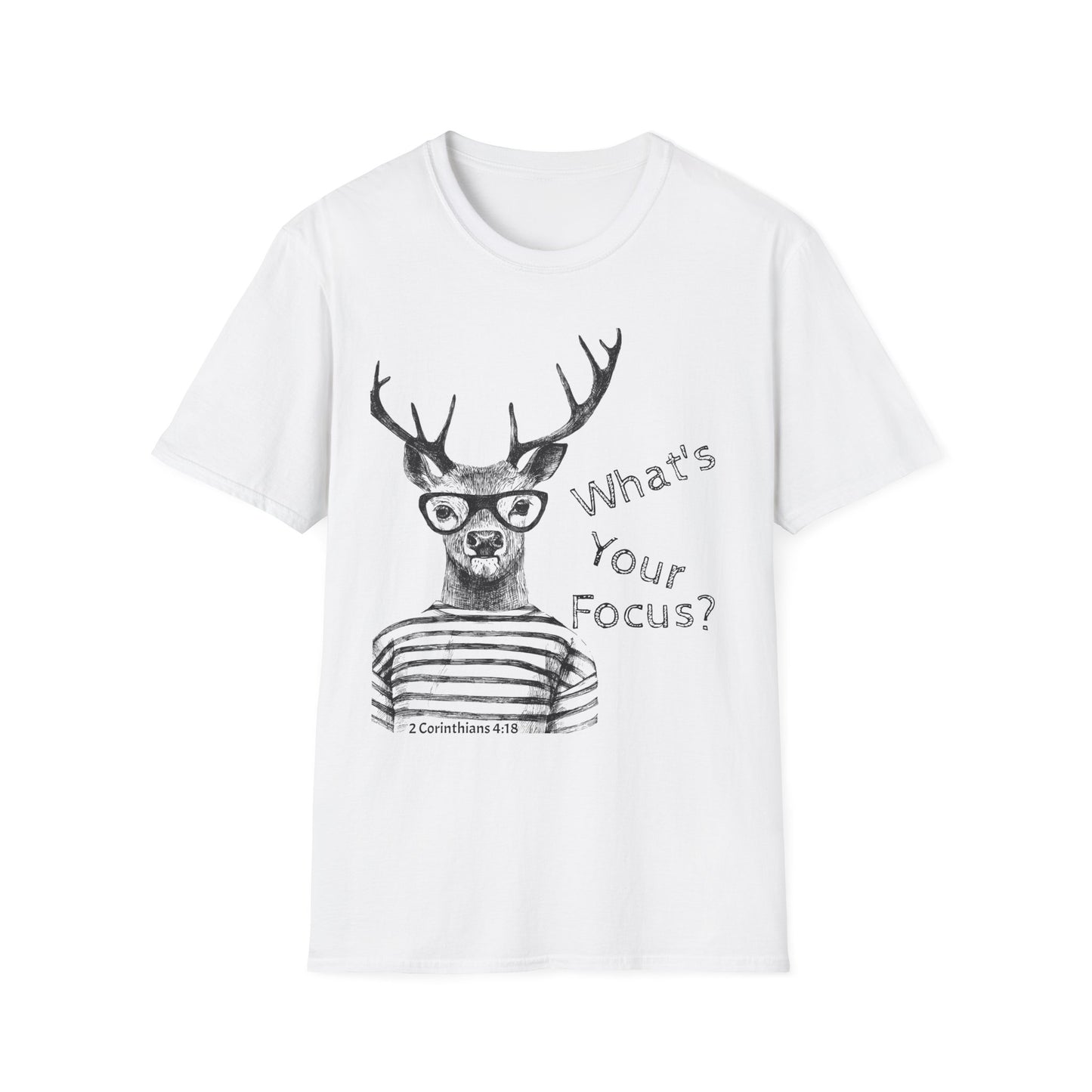 Stag Unisex T-Shirt 'What's Your Focus'