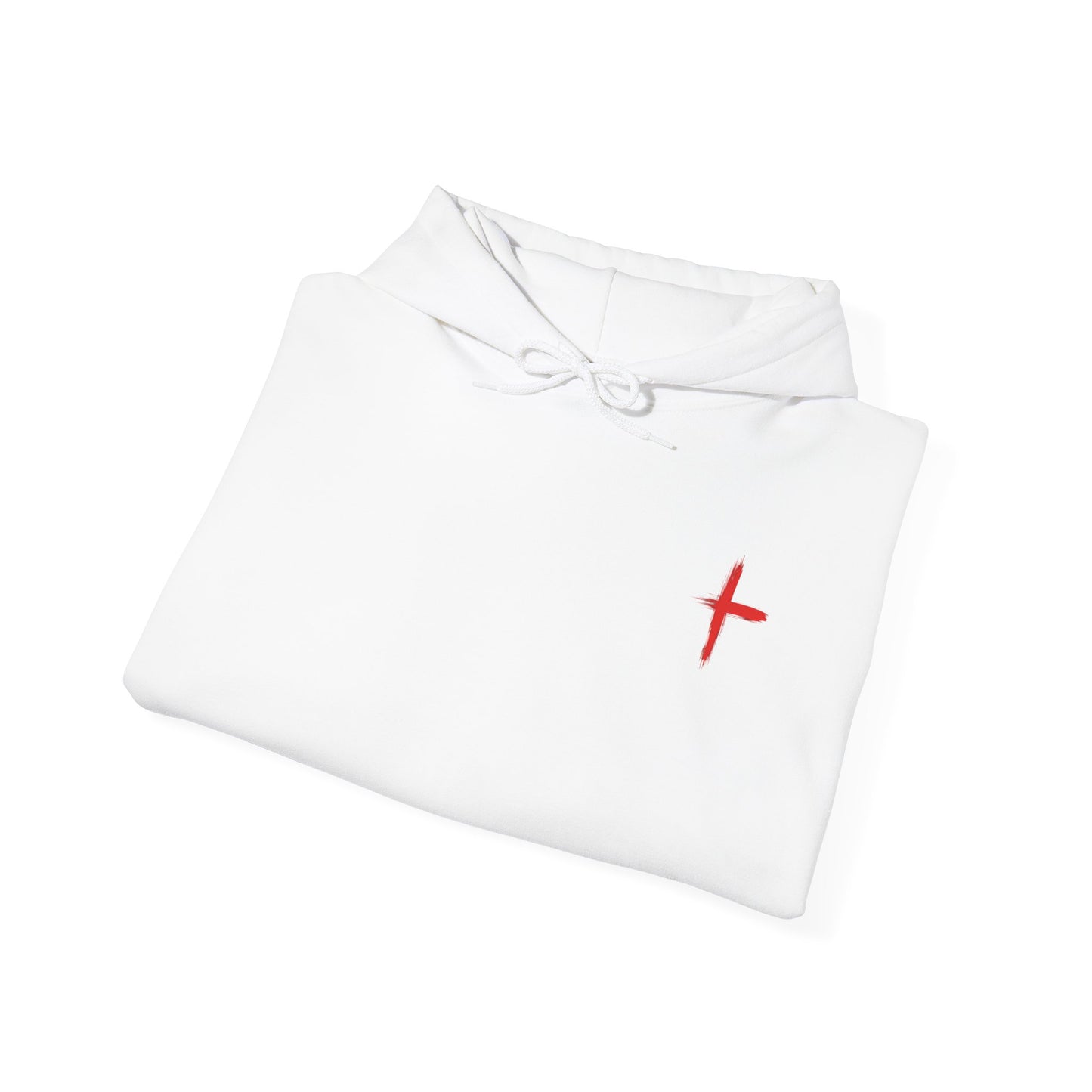 Unisex Heavy Blend Hoodie - Iron Core Collection with Red Cross Design