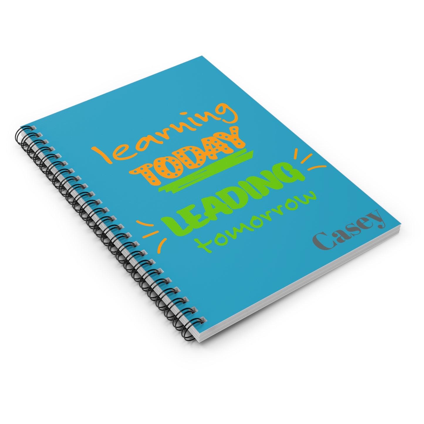 Colorful Inspirational Spiral Notebook - Learning Today, Leading Tomorrow, Perfect for Students, Journaling, Gifts, School Supplies, [...]
