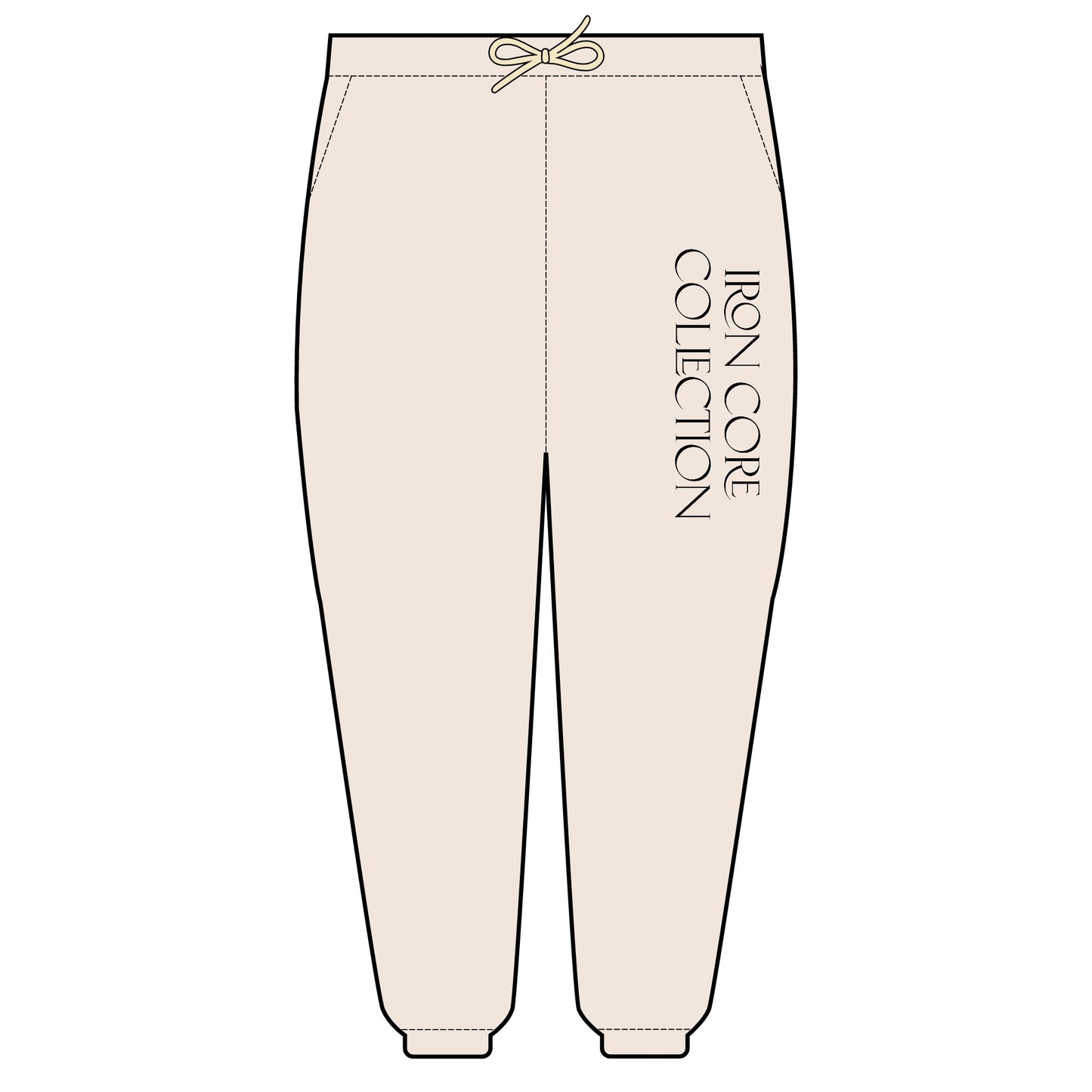 Fleece Sweatpants with Iron Core Collection Detail