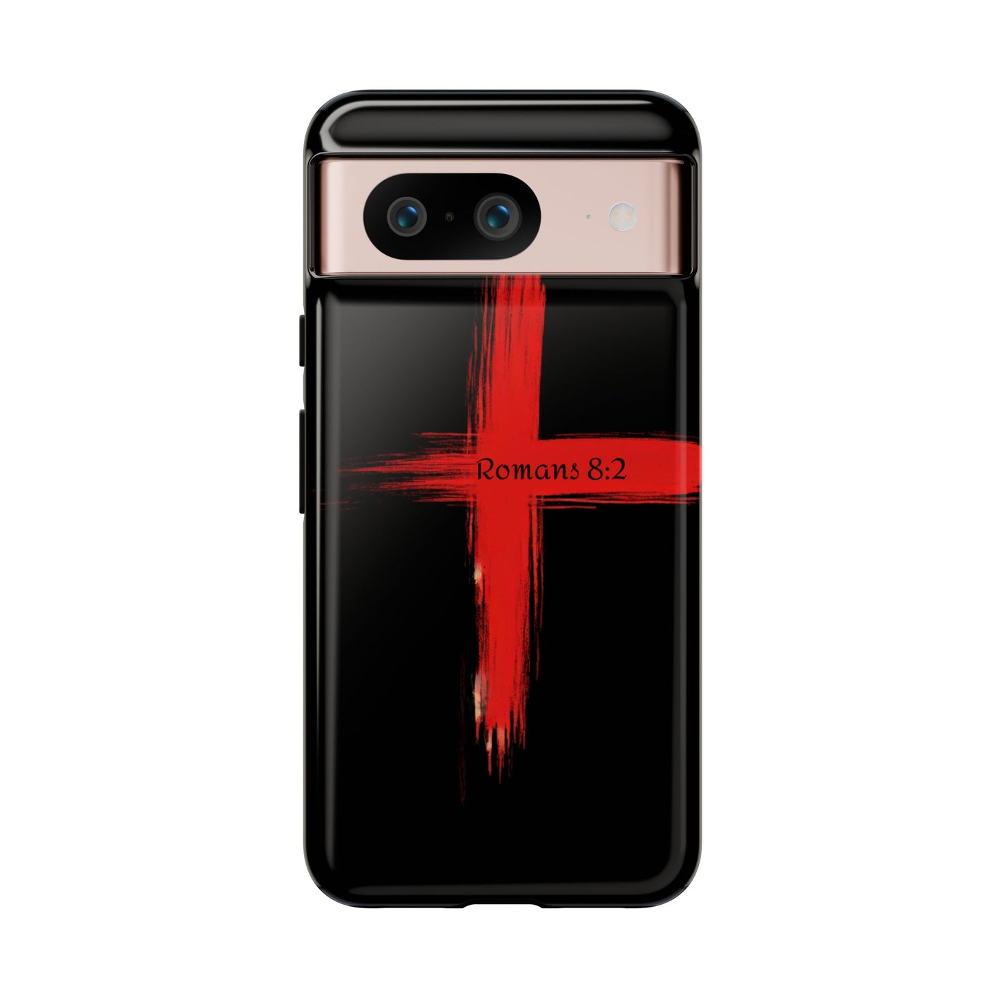 Christianity-Inspired Tough Phone Case, Gift for Brother or Sister, Stylish Religious Phone Cover, Cross Design, Romans 8:2, Unique [...]