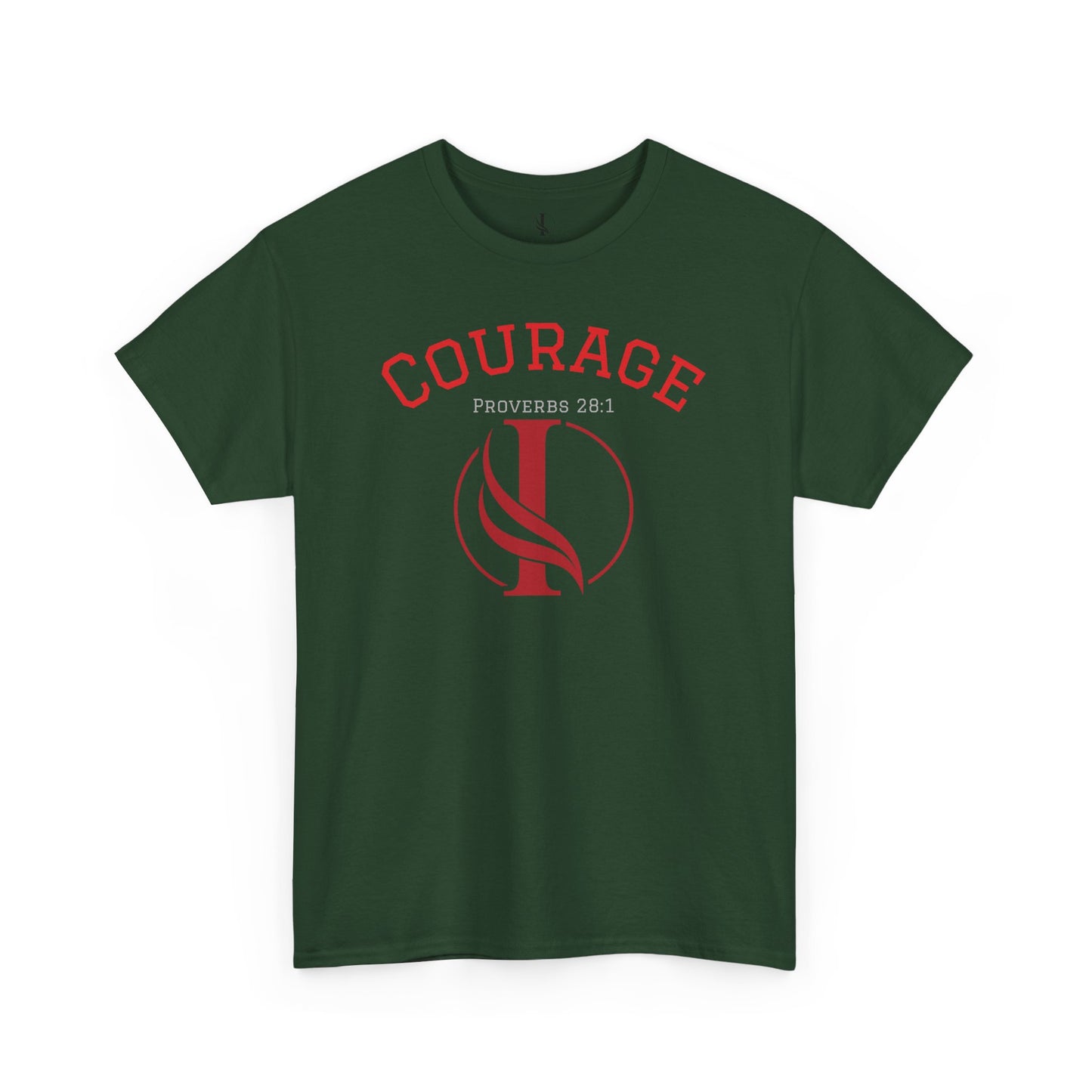 Proverbs Courage Lion Unisex Heavy Cotton Tee