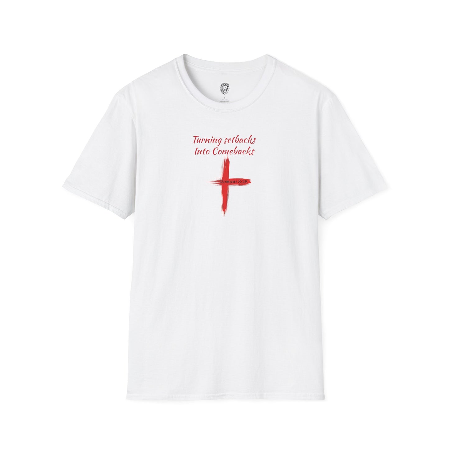 Inspirational Unisex Softstyle T-Shirt - 'Turning Setbacks into Comebacks'
